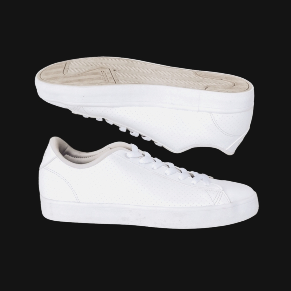 Adidas White Monochrome Women's S8 Leather Sneaker